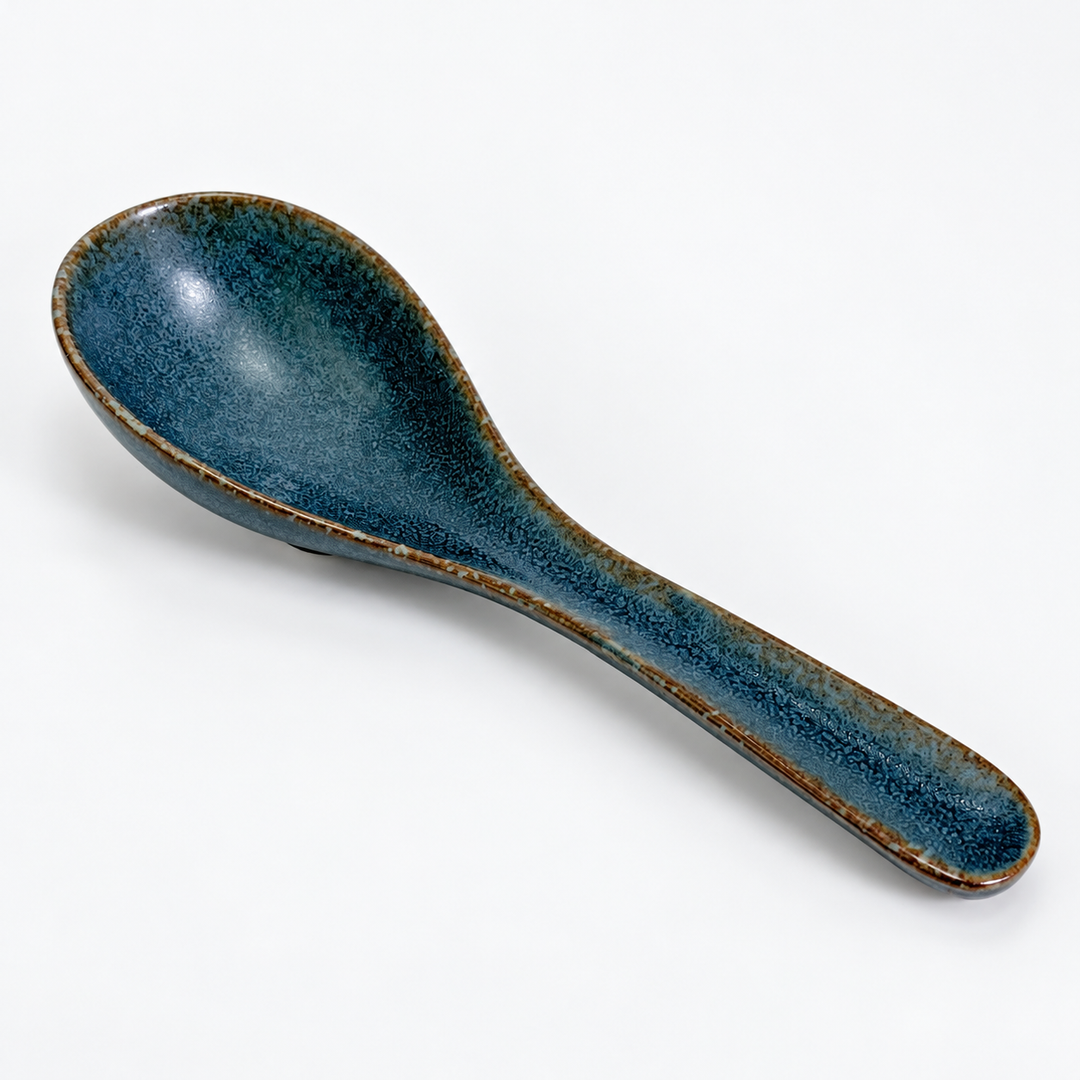 萬古焼レンゲ15cm 群青 2702373