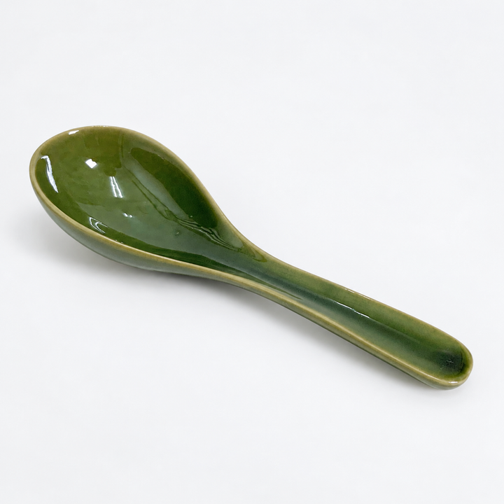 萬古焼レンゲ15cm 織部 2702374