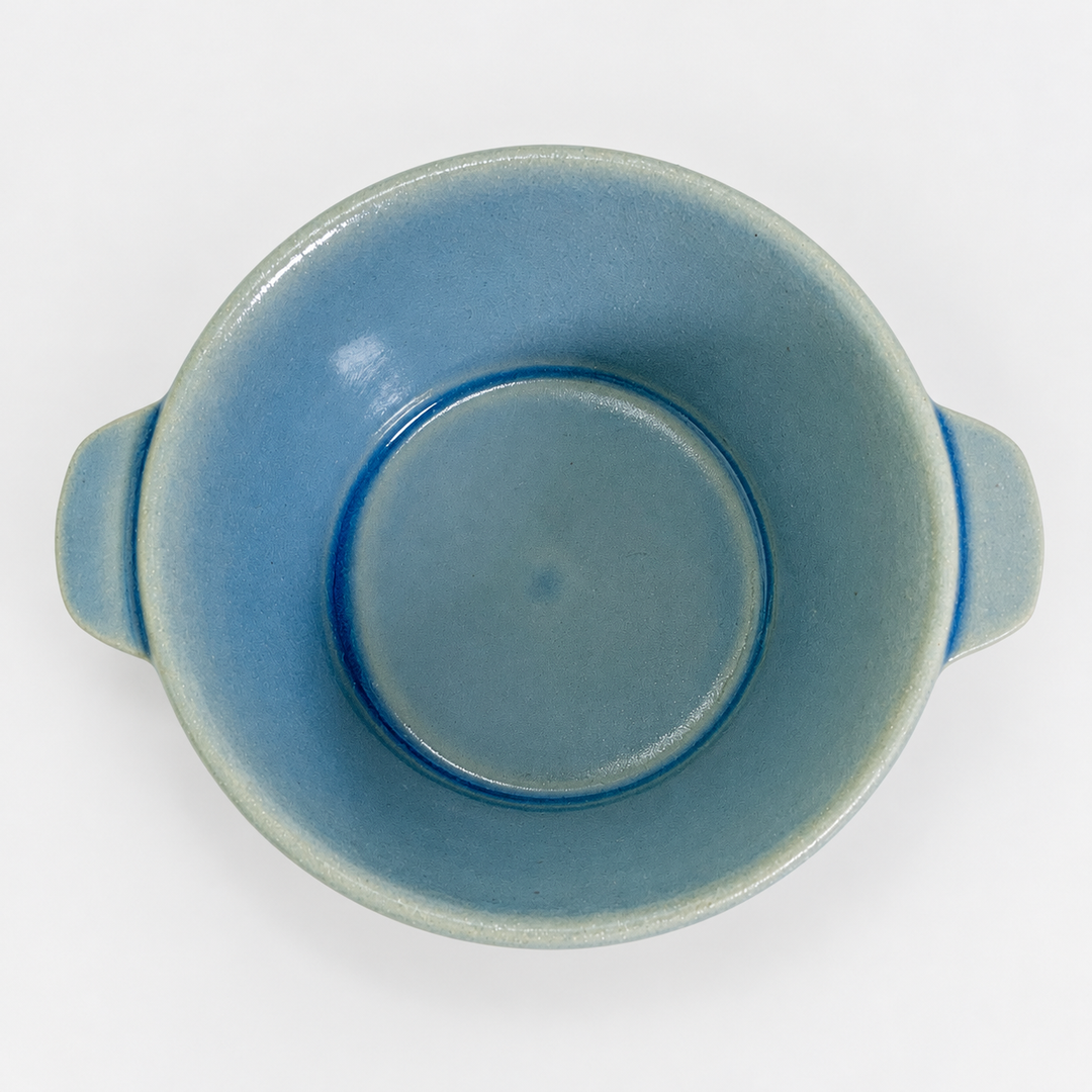 萬古焼 REIWA BLUE 耐熱小鉢 2702378 内側と青い釉薬